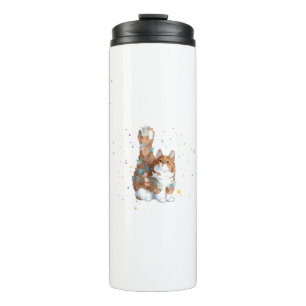 Cute Kitty Cat Pet Animal  Thermal Tumbler