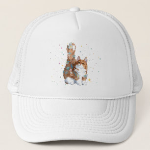 Cute Kitty Cat Pet Animal  Trucker Hat