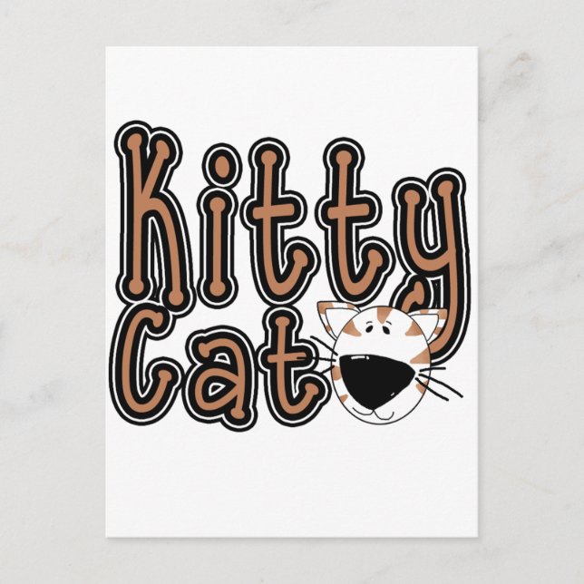 Cute Kitty Cat Tshirts and Gifts Postcard (Front)