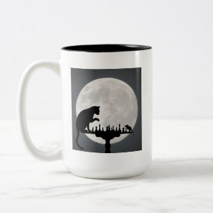Cute  Kitty Cat Two-Tone Coffee Mug