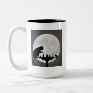 Cute  Kitty Cat Two-Tone Coffee Mug
