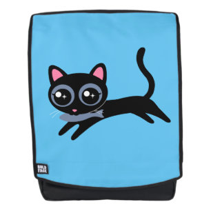 Cute Kitty Cat with Fish Gift for Girls Backpack