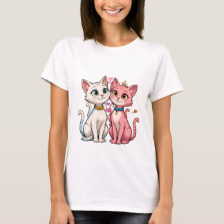 Cute Kitty Cats Best Friends T-Shirt