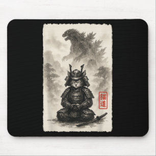 Cute Kitty Catzilla Angry Kaiju Anime Cat Monster  Mouse Mat