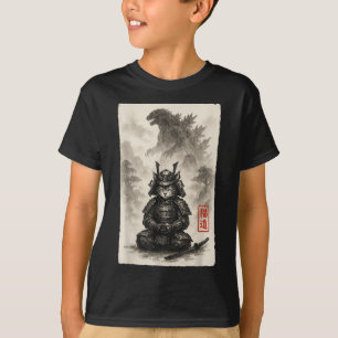 Cute Kitty Catzilla Angry Kaiju Anime Cat Monster  T-Shirt