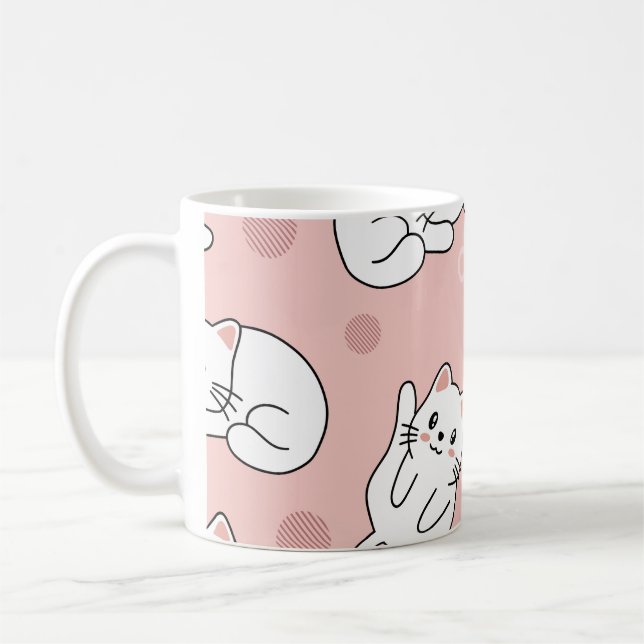 Cute kitty coffee mug (Left)