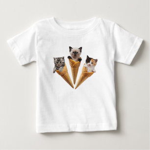 Cute Kitty Cones Baby T-Shirt