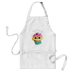 Cute Kitty Cupcake Standard Apron