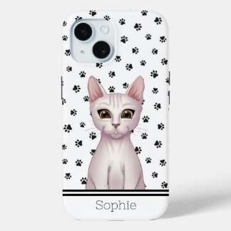 Cute Kitty Custom iPhone 15 Case