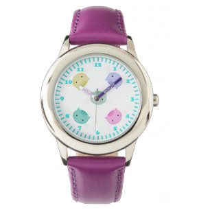 Cute Kitty Faces Girls Wrist Watch