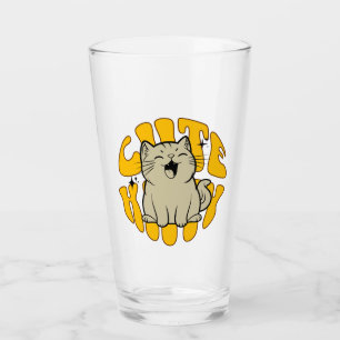 Cute Kitty Glass Cup