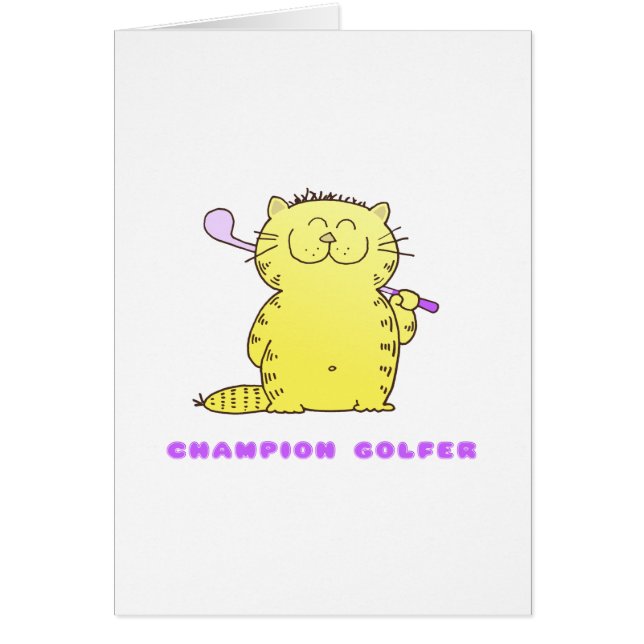 Cute Kitty Golfer (Front)