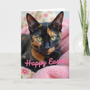 Cute Kitty Happy Easter Card