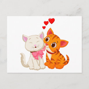 Cute Kitty Hello Thinking of You Miss You Love Cat Postcard