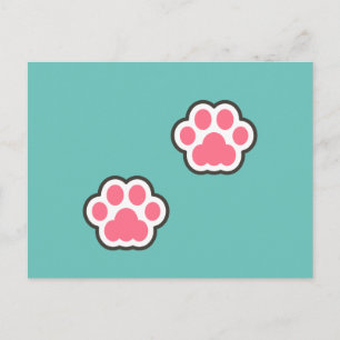 Cute Kitty Illustration Postcard