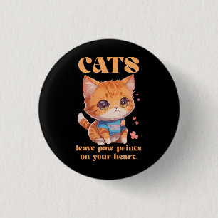 cute kitty love 3 cm round badge