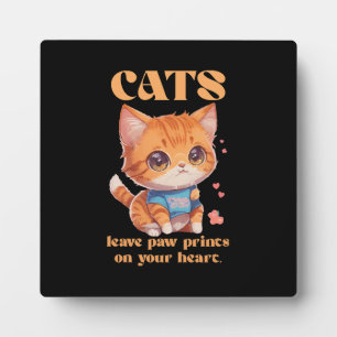 cute kitty love plaque