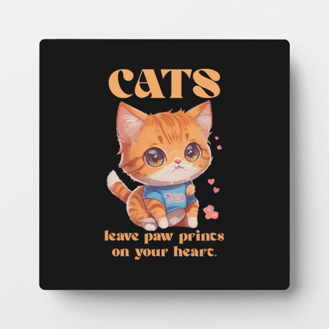 cute kitty love plaque (Front)