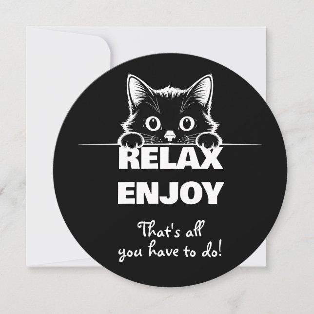 Cute Kitty Minimalistic Design - CAT 1 (Front)