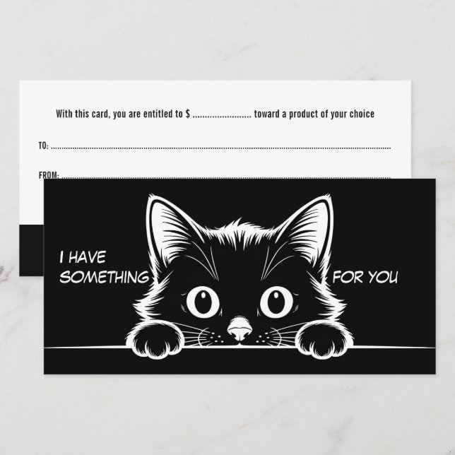 Cute Kitty Minimalistic Design - CAT 1 (Front/Back)