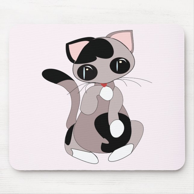 Cute Kitty Mouse Mat (Front)