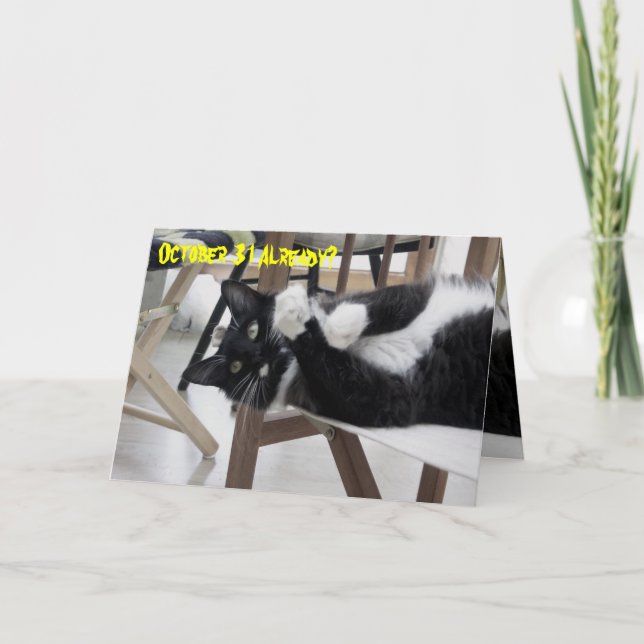 Cute Kitty (Not) Hallowe'en card (Front)