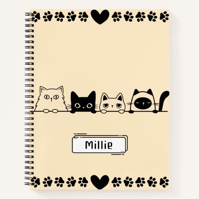 Cute Kitty Notebook (Front)