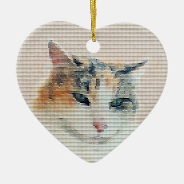 Cute Kitty Ornament (Front)