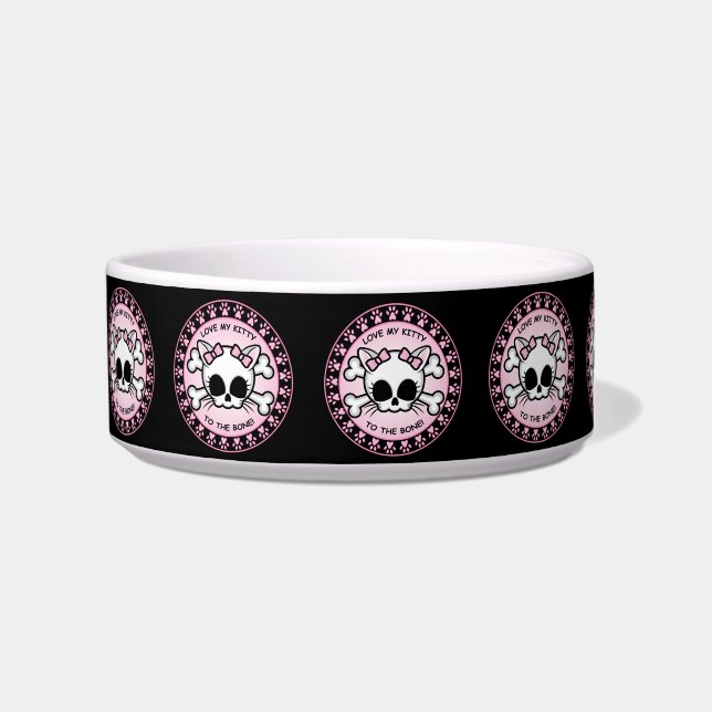 Cute Kitty Skull Bowl (Right)