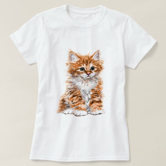 Cute Kitty T-Shirt (Design Front)