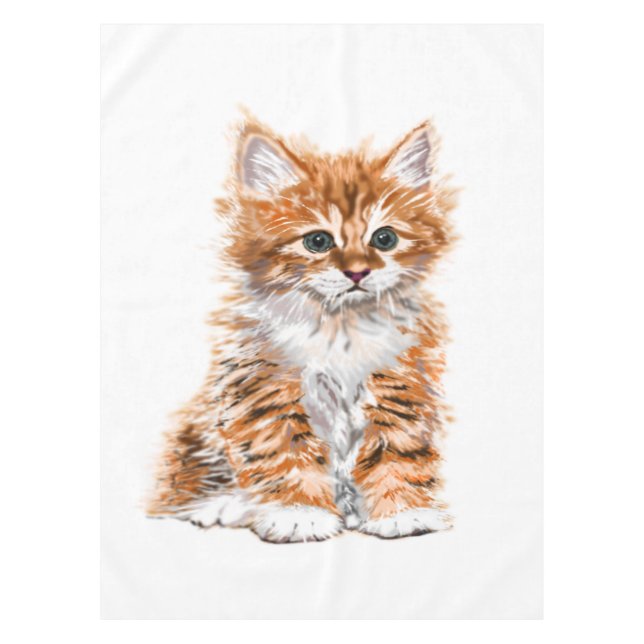 Cute Kitty Tablecloth (Front)