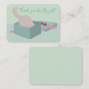 Cute Kitty Thank You For the Gift Card