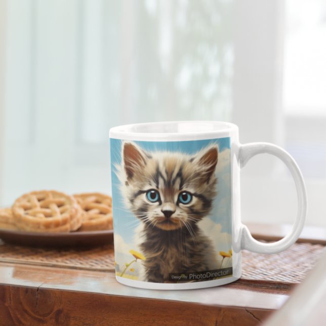 Cute Kitty version 15 Mug (Kitty 15 Picasso Coffee Mug)