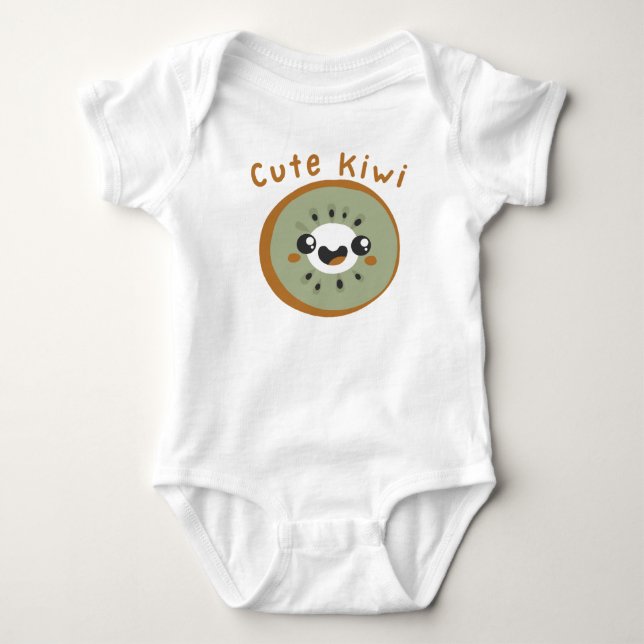 Cute kiwi baby bodysuit (Front)
