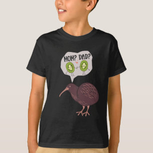 Cute Kiwi Bird Family Humour New Zealand T-Shirt