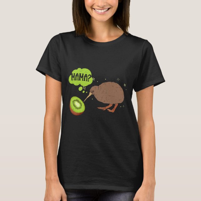 Cute Kiwi Bird Humor New Zealand  T-Shirt (Front)