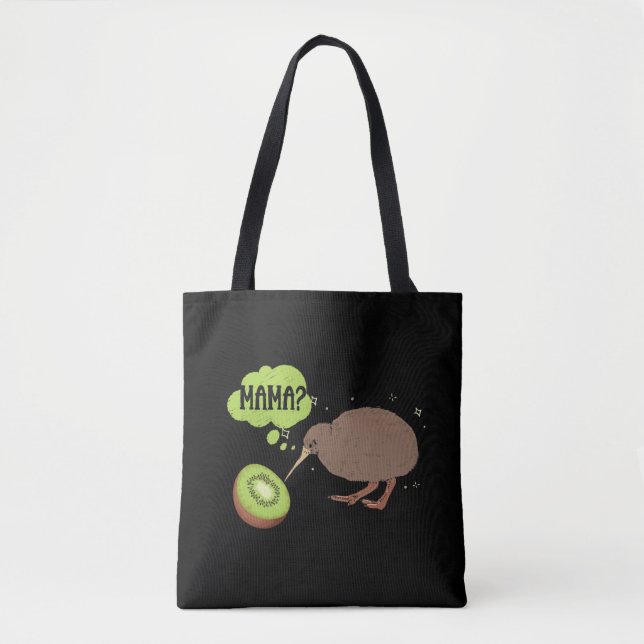 Cute Kiwi Bird Humor New Zealand Tote Bag (Front)