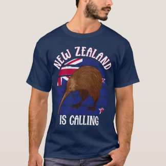 Cute Kiwi Bird New Zealandravel family T-Shirt