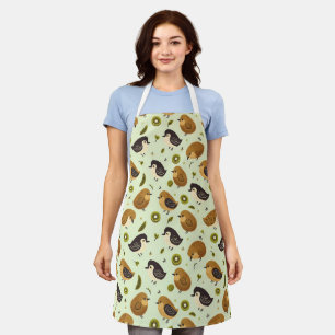 Cute Kiwi Birds Pattern Apron