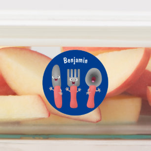 Cute knife fork and spoon cutlery cartoon