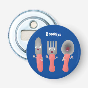 Cute knife fork and spoon cutlery cartoon bottle opener