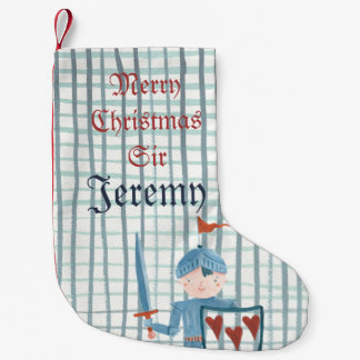 Cute Knight personalised Christmas Stocking