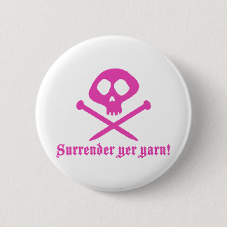 Cute Knitting 6 Cm Round Badge