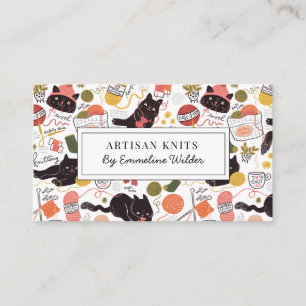 Cute Knitting Business And Knitting Instruction Business Card