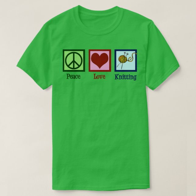Cute  Knitting Pink T-Shirt (Design Front)