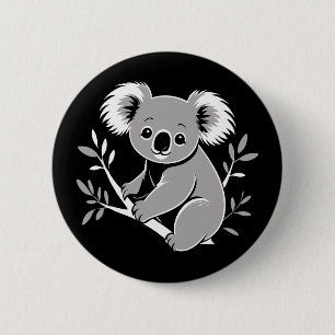 Cute Koala 6 Cm Round Badge