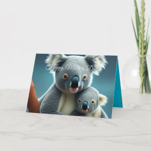 Cute Koala and Baby Mothers Day Card