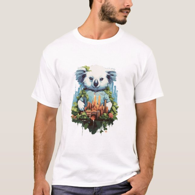 Cute Koala Animal Beauty Nature Wildlife Discovery T-Shirt (Front)