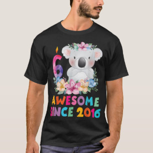 Cute koala bear 6 years birthday outfit for boys g T-Shirt