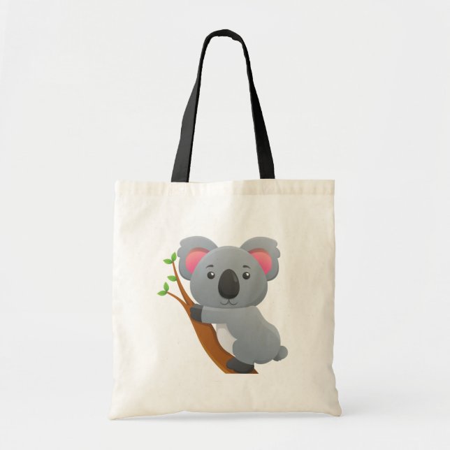 Cute Koala Bear Cartoon Tote Bag (Front)